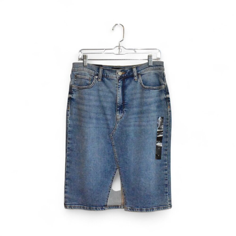 Banana Republic Factory Denim Blue Jean Pencil Skirt Size 8